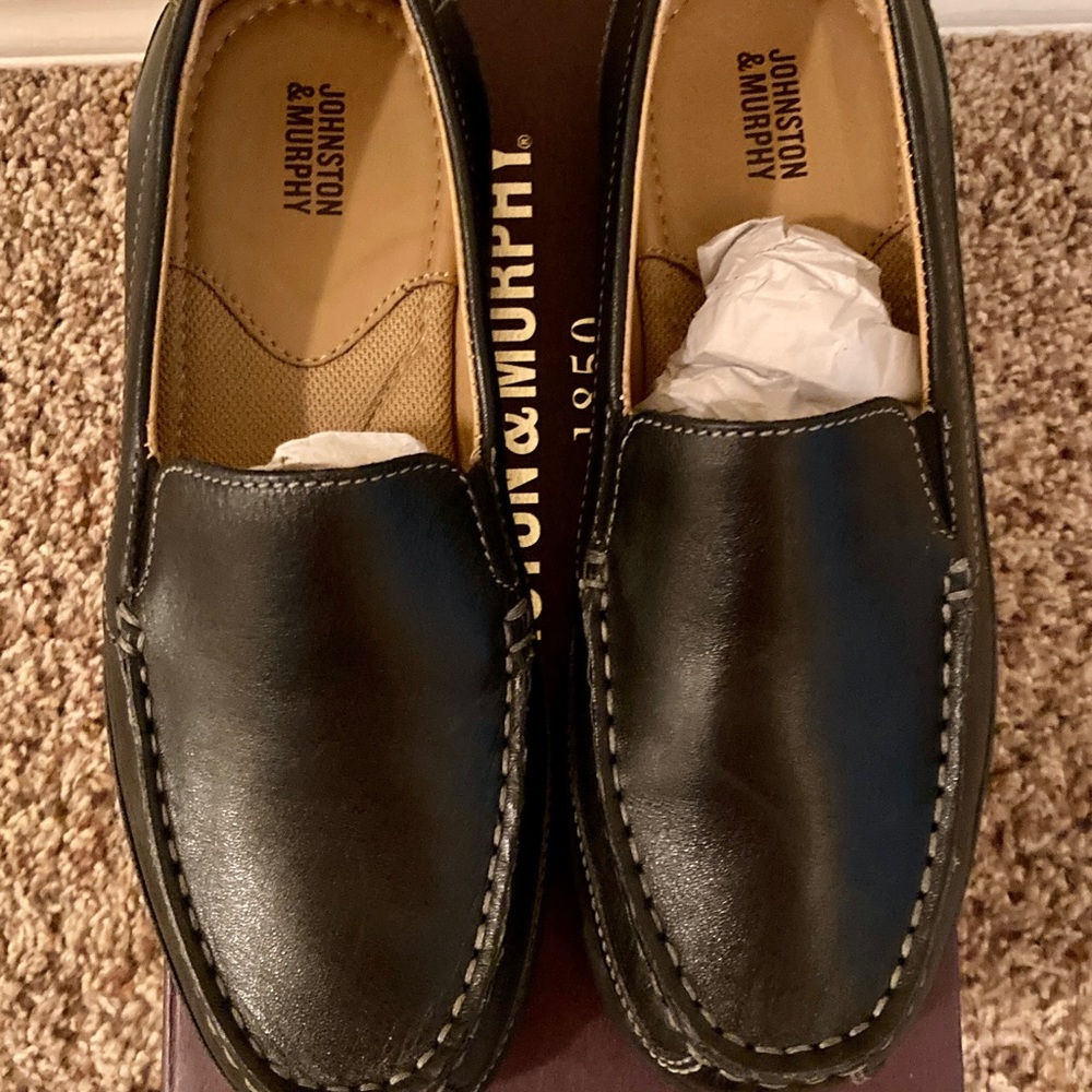 Boys Johnston and Murphy Leather Loafers